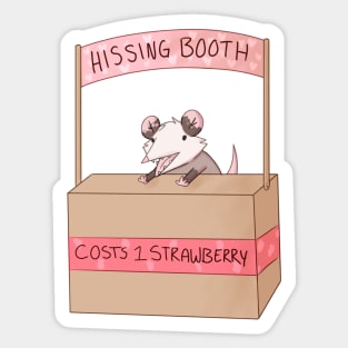 Hissing Booth Sticker